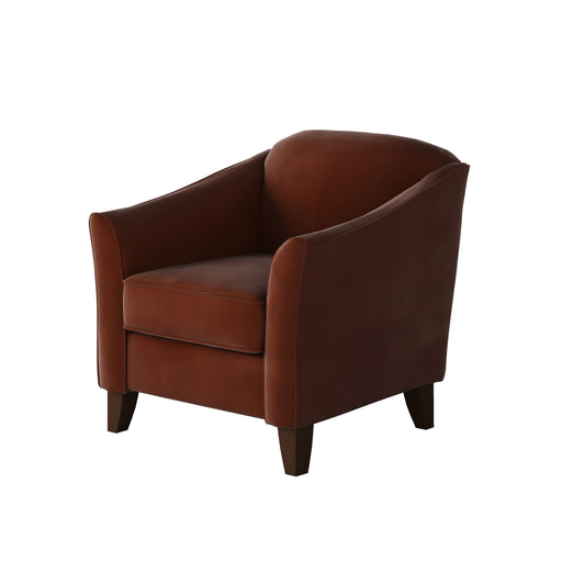 Southern Home Furnishings - Bella Burnt Orange Accent Chair - 452-C Bella Burnt Orange - GreatFurnitureDeal