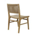 Worlds Away - Rattan Wrapped Dining Chair In Matte Cerused Oak - MONROE CO - GreatFurnitureDeal