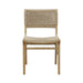 Worlds Away - Rattan Wrapped Dining Chair In Matte Cerused Oak - MONROE CO - GreatFurnitureDeal