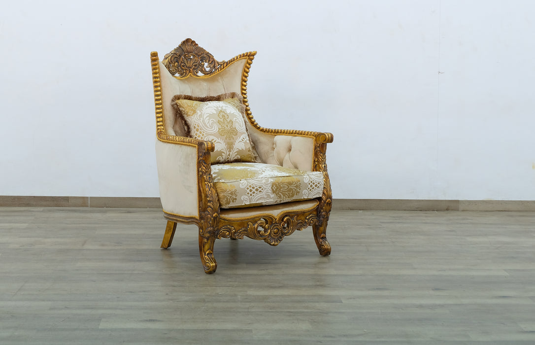 European Furniture - Maggiolini II 3 Piece Luxury Living Room Set in Antique Dark Bronze - 31055-SLC - GreatFurnitureDeal