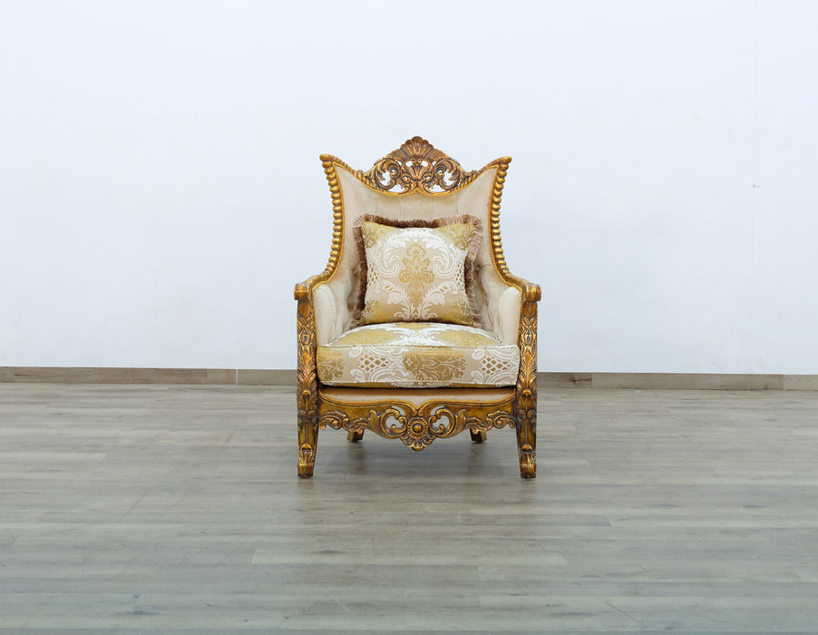 European Furniture - Maggiolini II Chair in Antique Dark Bronze - 31055-C