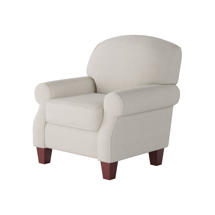 Southern Home Furnishings - Truth or Dare Salt Accent Chair in Off-White - 532-C Truth or Dare Salt - GreatFurnitureDeal