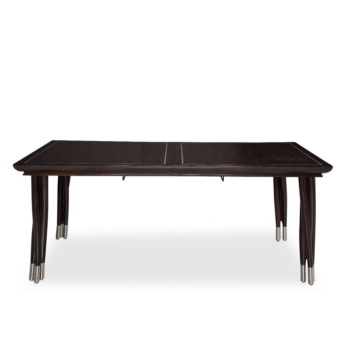 AICO Furniture - Paris Chic 7 Piece Rectangular Dining Table Set in Espresso - N9003000-409-7SET - GreatFurnitureDeal