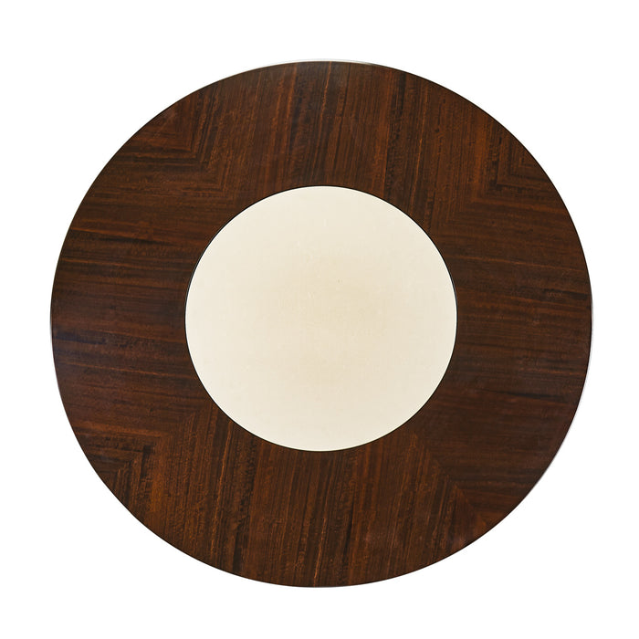 AICO Furniture - Paris Chic 5 Piece Round Dining Table Set in Espresso - N9003001-409-5SET - GreatFurnitureDeal
