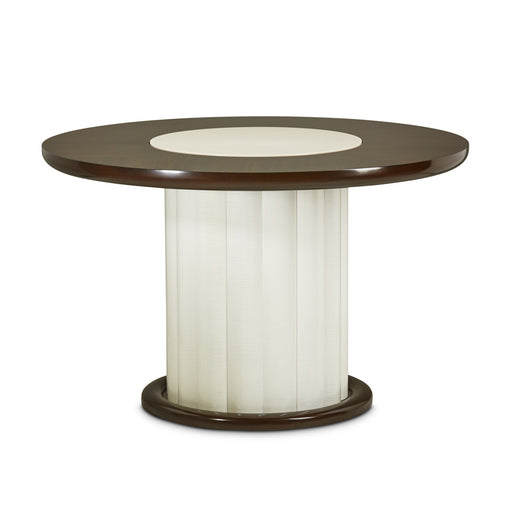 AICO Furniture - Paris Chic 48 Round Dining Table in Espresso - N9003001-409 - GreatFurnitureDeal
