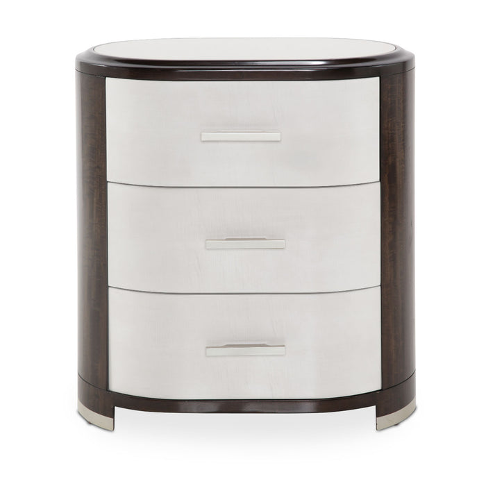 AICO Furniture - Paris Chic Accent Cabinet-Nightstand in Espresso - N9003040-409