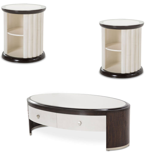 AICO Furniture - Paris Chic 3 Piece Occasional Table Set in Espresso - N9003201-202-409 - GreatFurnitureDeal