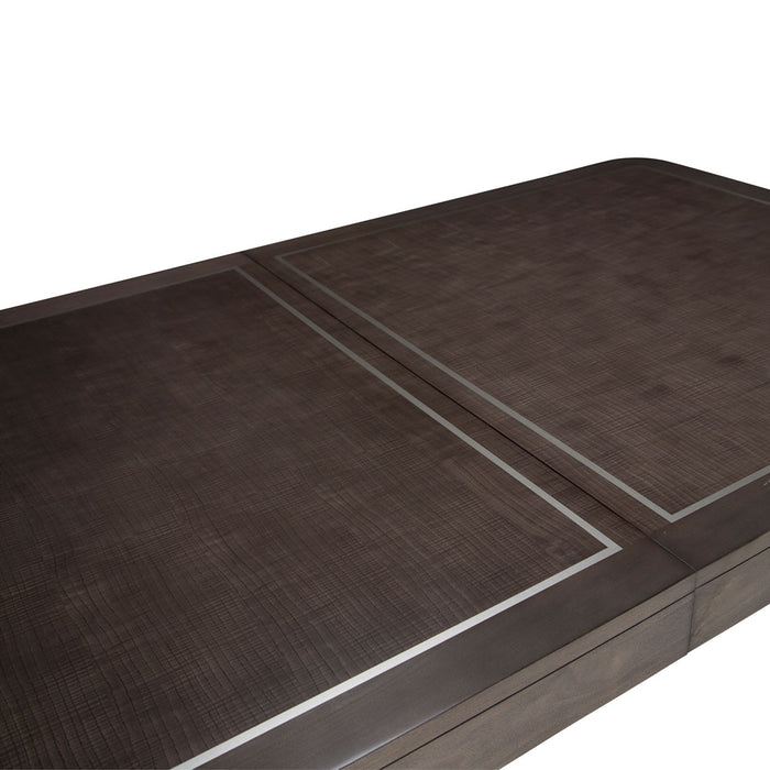 AICO Furniture - Roxbury Park 12 Leg Rectangular Dining Table Set in Slate - N9006000-220-12SET - GreatFurnitureDeal