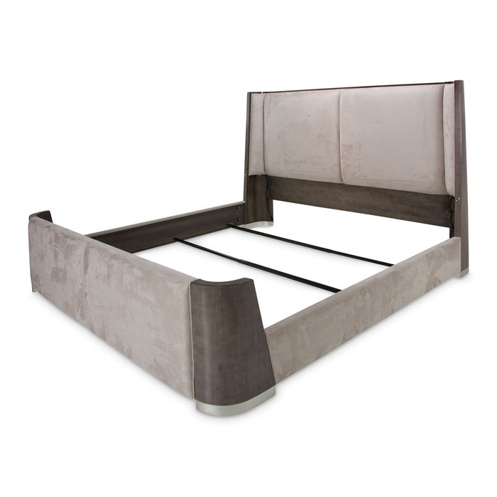 AICO Furniture - Roxbury Park Eastern King Dual-Panel Bed in Slate - N9006000EKDP4-220 - GreatFurnitureDeal