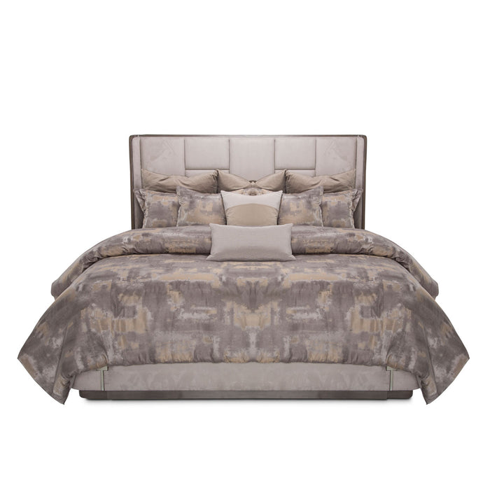 AICO Furniture - Roxbury Park California King Multi-Panel Bed in Slate - N9006000CKM3-220 - GreatFurnitureDeal