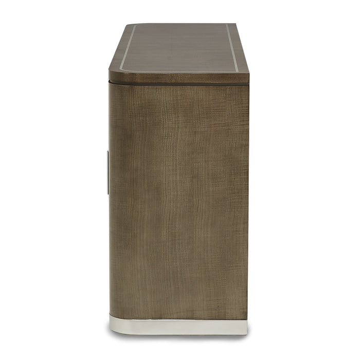 AICO Furniture - Roxbury Park 12 Leg Rectangular Dining Table Set in Slate - N9006000-220-12SET - GreatFurnitureDeal