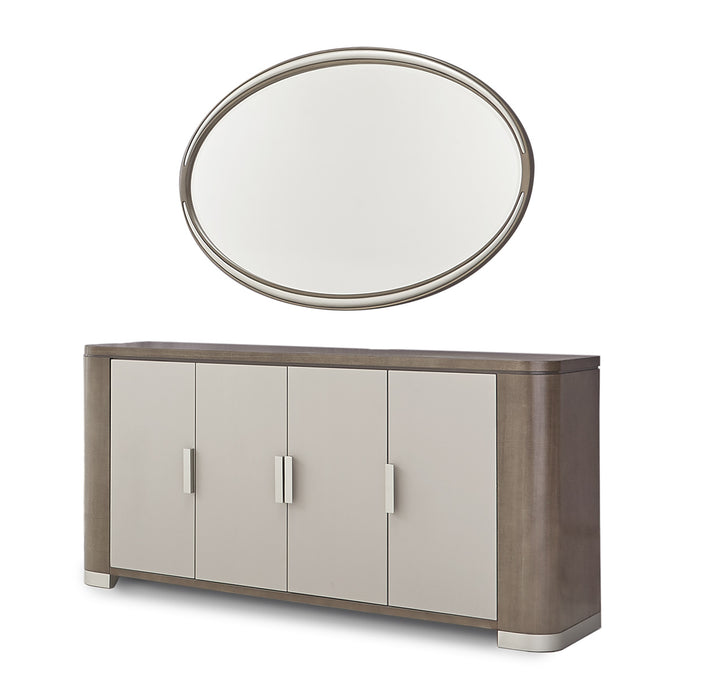 AICO Furniture - Roxbury Park Sideboard & Mirror in Slate - N9006007-260-220