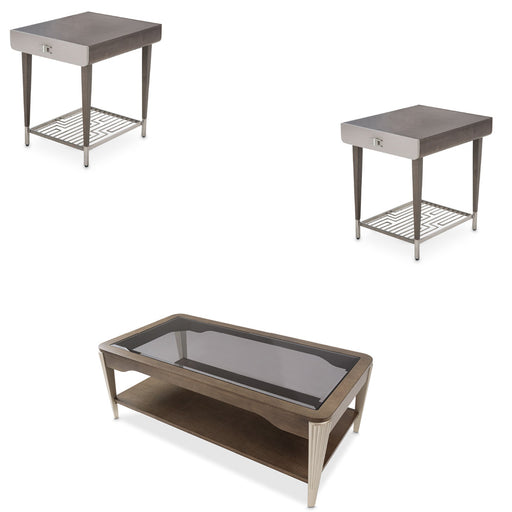 AICO Furniture - Roxbury Park 3 Piece Occasional Table Set in Slate - N9006201-202-220 - GreatFurnitureDeal