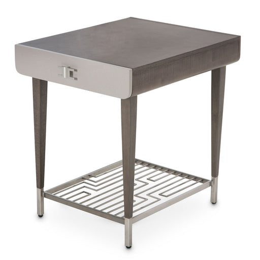 AICO Furniture - Roxbury Park End Table in Slate - N9006202-220 - GreatFurnitureDeal