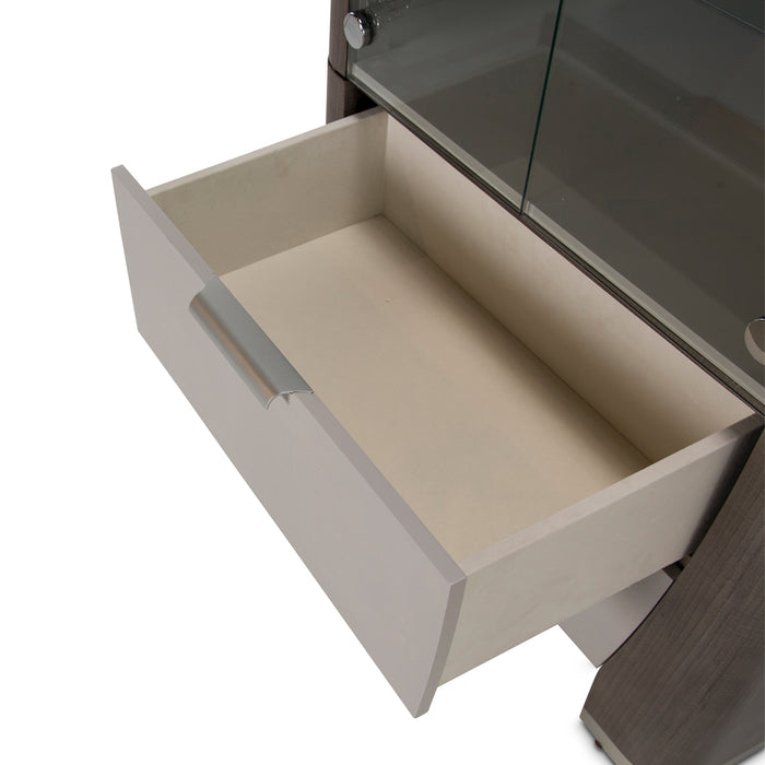 AICO Furniture - Roxbury Park Display Cabinet in Slate - N9006209-220
