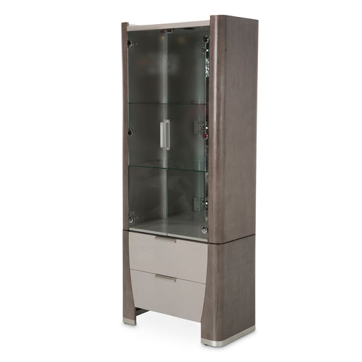 AICO Furniture - Roxbury Park Display Cabinet in Slate - N9006209-220 - GreatFurnitureDeal
