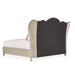 AICO Furniture - Villa Cherie Queen Channel-Tufted Upholstered Bed in Hazelnut - N9008000HQN-410 - GreatFurnitureDeal