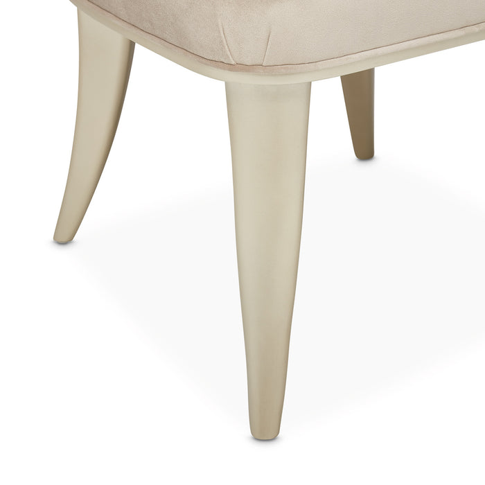 AICO Furniture - Villa Cherie 5 Piece Round Dining Table Set in Hazelnut - N9008001-03-410-5SET