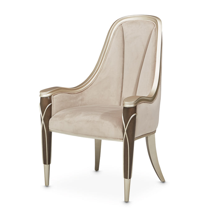 AICO Furniture - Villa Cherie Arm Chair in Hazelnut (Set of 2) - N9008004-410 - GreatFurnitureDeal