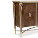 AICO FuRound Dining Table Set in Hazelnut - N9008001-410-7SETrniture - Villa Cherie 7 Piece - GreatFurnitureDeal