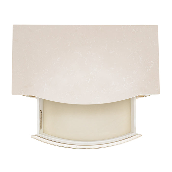 AICO Furniture - Villa Cherie Caramel 5 Piece Queen Channel Tufted Upholstered Bedroom Set in Caramel - N9008000QN-134-5SET - GreatFurnitureDeal