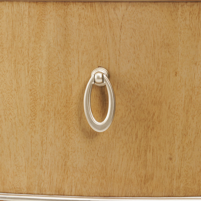 AICO Furniture - Villa Cherie Caramel 5 Piece Queen Channel Tufted Upholstered Bedroom Set in Caramel - N9008000QN-134-5SET - GreatFurnitureDeal