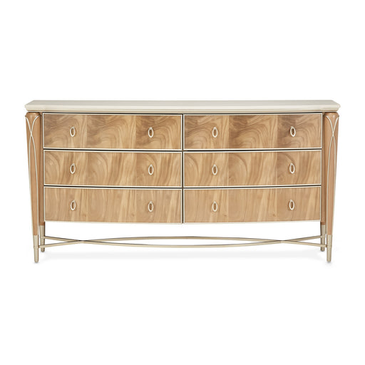 AICO Furniture - Villa Cherie Caramel Dresser in Chardonnay - N9008050-134 - GreatFurnitureDeal
