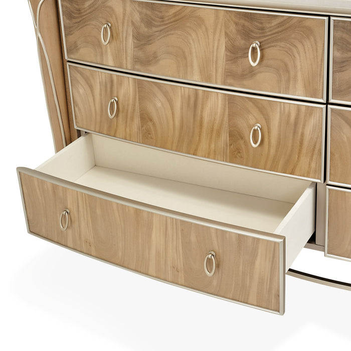 AICO Furniture - Villa Cherie Caramel Dresser in Chardonnay - N9008050-134