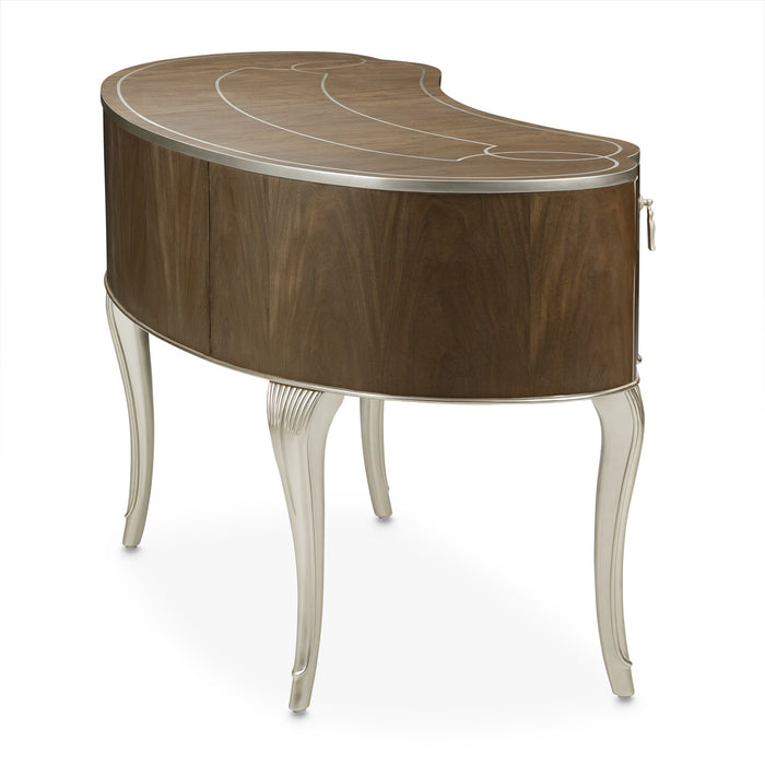 AICO Furniture - Villa Cherie 3 Piece Vanity Desk Set in Hazelnut - N9008000VAN3-410 - GreatFurnitureDeal