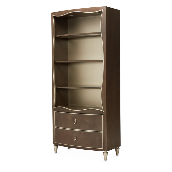 AICO Furniture - Villa Cherie Bookcase in Hazelnut - N9008199-410