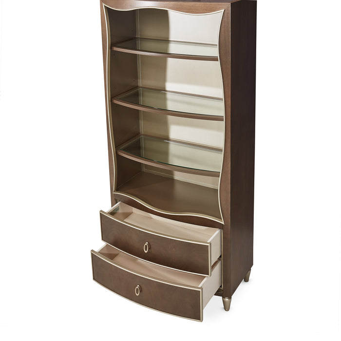 AICO Furniture - Villa Cherie Bookcase in Hazelnut - N9008199-410 - GreatFurnitureDeal