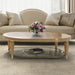 AICO Furniture - Villa Cherie Caramel Oval Cocktail Table in Chardonnay - N9008201-134 - GreatFurnitureDeal