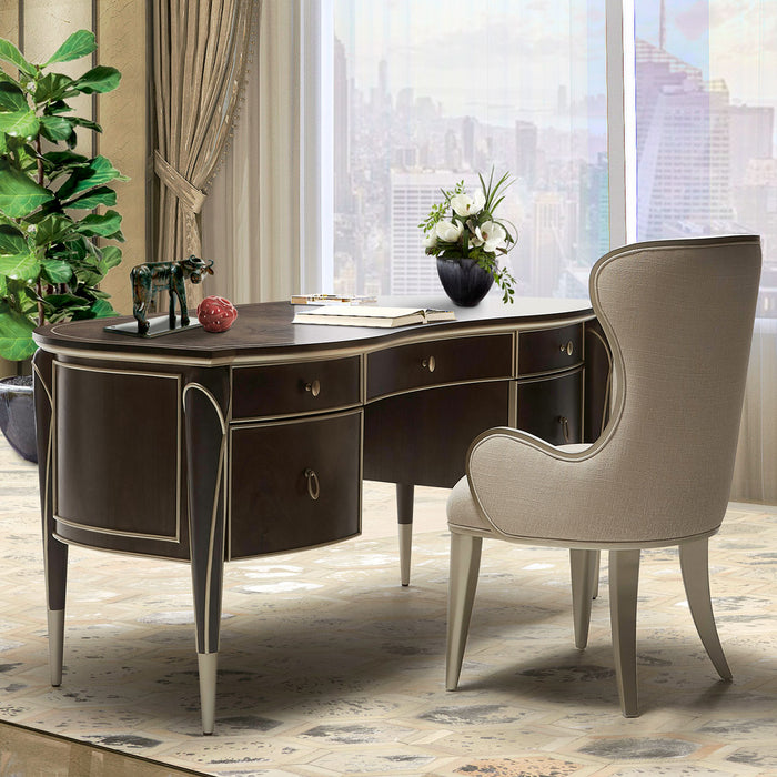 AICO Furniture - Villa Cherie 3 Piece Home Office Set in Hazelnut - N9008207-410-3SET