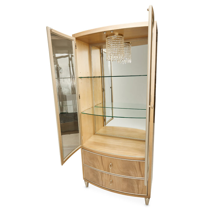 AICO Furniture - Villa Cherie Caramel Display Cabinet in Chardonnay - N9008209-134
