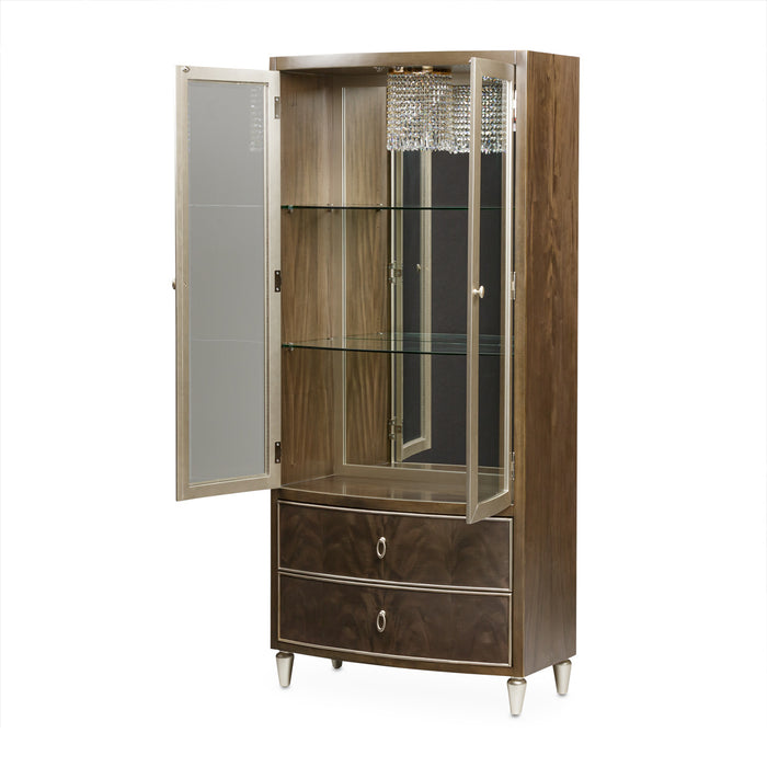 AICO Furniture - Villa Cherie Display Cabinet in Hazelnut - N9008209-410 - GreatFurnitureDeal