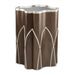 AICO Furniture - Villa Cherie Chairside Table in Hazelnut - N9008222-410 - GreatFurnitureDeal