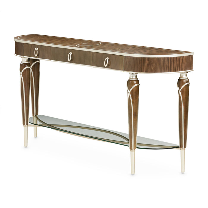AICO Furniture - Villa Cherie Console Table in Hazelnut - N9008223-410 - GreatFurnitureDeal