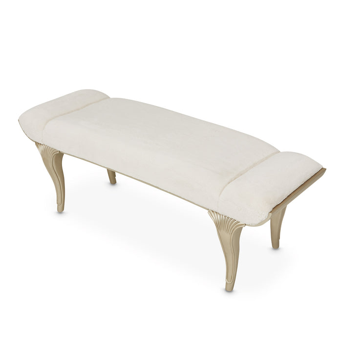 AICO Furniture - Villa Cherie Bench in Hazelnut - N9008904-410 - GreatFurnitureDeal