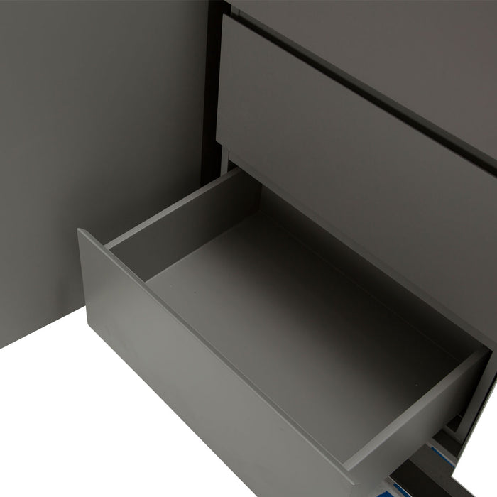 AICO Furniture - State St. Sideboard in Glossy White - N9016007-116 - GreatFurnitureDeal