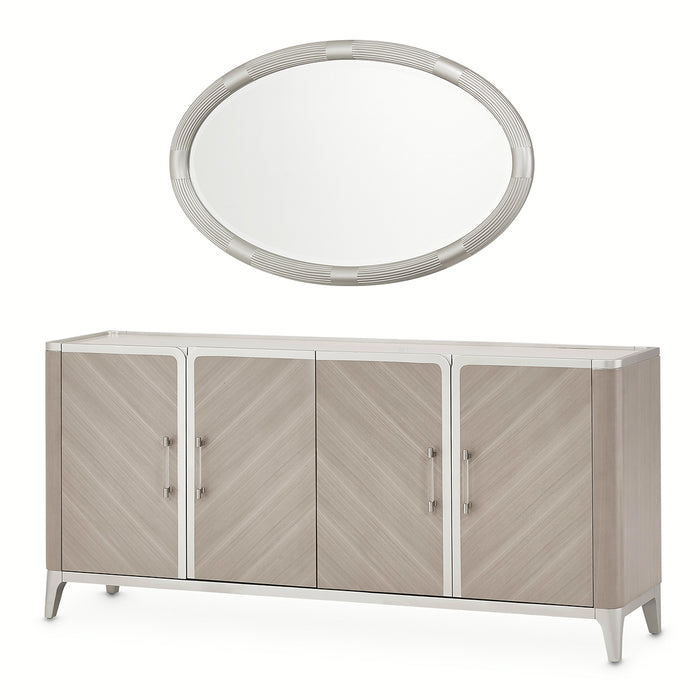 AICO Furniture - Lanterna Sideboard in Silver Mist - 9032007-823 - GreatFurnitureDeal