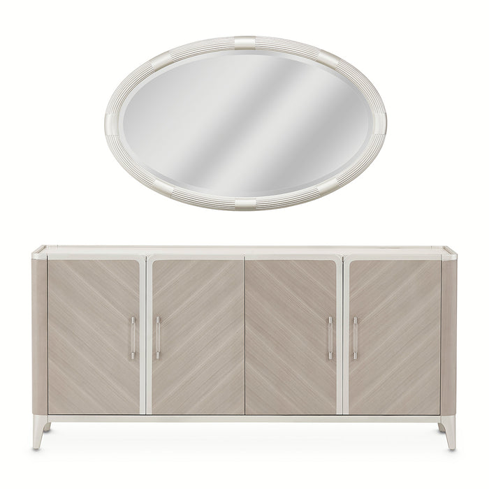 AICO Furniture - Lanterna Sideboard in Silver Mist - 9032007-823 - GreatFurnitureDeal