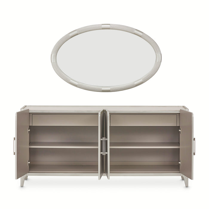 AICO Furniture - Lanterna Sideboard in Silver Mist - 9032007-823 - GreatFurnitureDeal