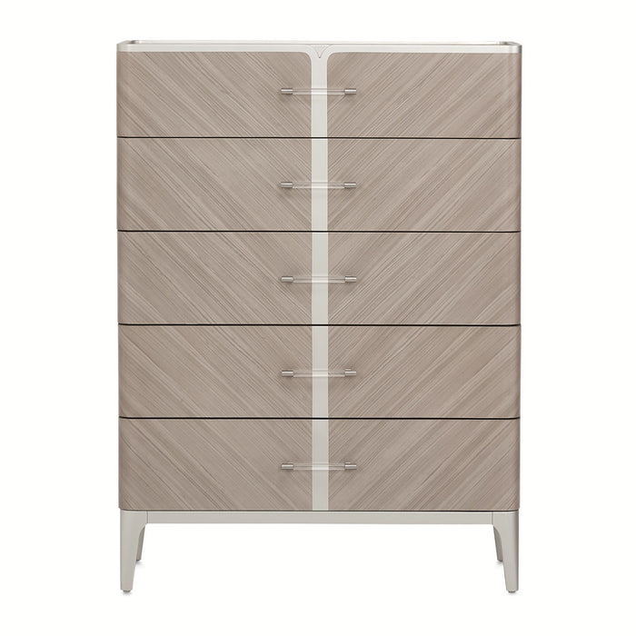 AICO Furniture - Lanterna Highboy Chest in Silver Mist - 9032070-823 - GreatFurnitureDeal