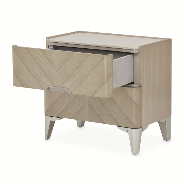 AICO Furniture - Penthouse Nightstand in Ash Gray - 9033040-130 - GreatFurnitureDeal