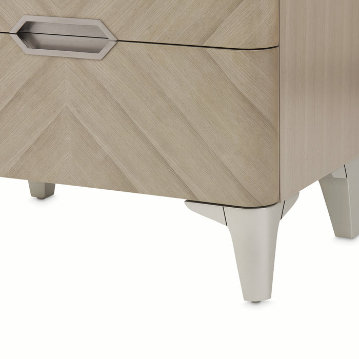 AICO Furniture - Penthouse 7 Piece Queen Panel Bedroom Set in Ash Gray - 9033000QN3-130-7SET - GreatFurnitureDeal