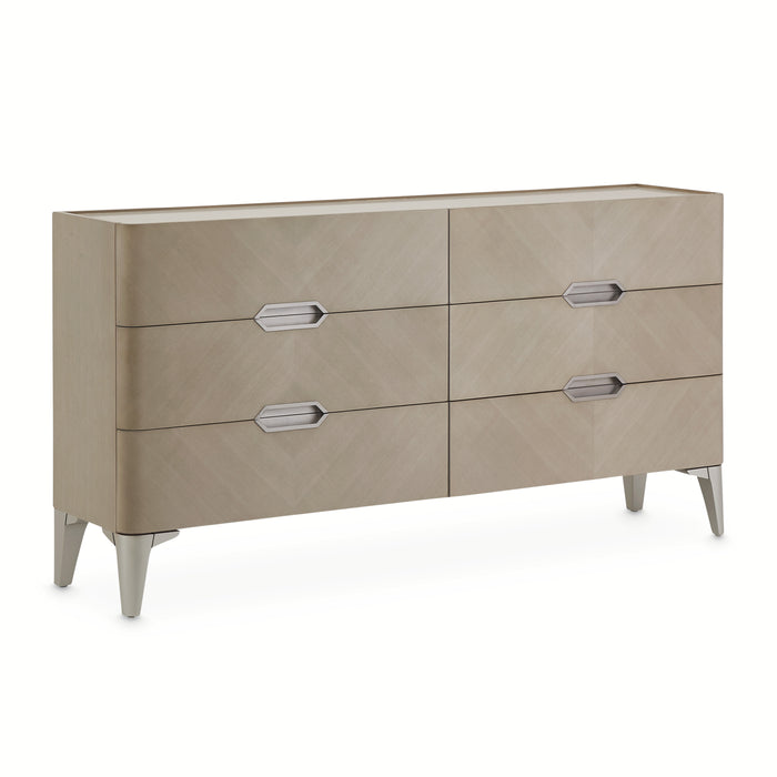 AICO Furniture - Penthouse Dresser with Wall Mirror in Ash Gray - 9033050-260-130 - GreatFurnitureDeal