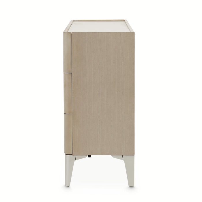 AICO Furniture - Penthouse 6 Piece Queen Panel Bedroom Set in Ash Gray - 9033000QN3-130-6SET - GreatFurnitureDeal