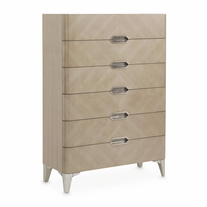 AICO Furniture - Penthouse 7 Piece Queen Panel Bedroom Set in Ash Gray - 9033000QN3-130-7SET - GreatFurnitureDeal