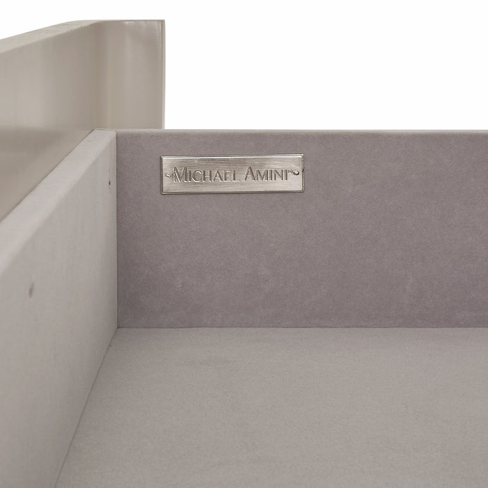 AICO Furniture - Penthouse 7 Piece Queen Panel Bedroom Set in Ash Gray - 9033000QN3-130-7SET - GreatFurnitureDeal