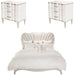 AICO Furniture - London Place 3 Piece California King Bedroom Set in Creamy Pearl - N9004000CK3-112-3SET - GreatFurnitureDeal